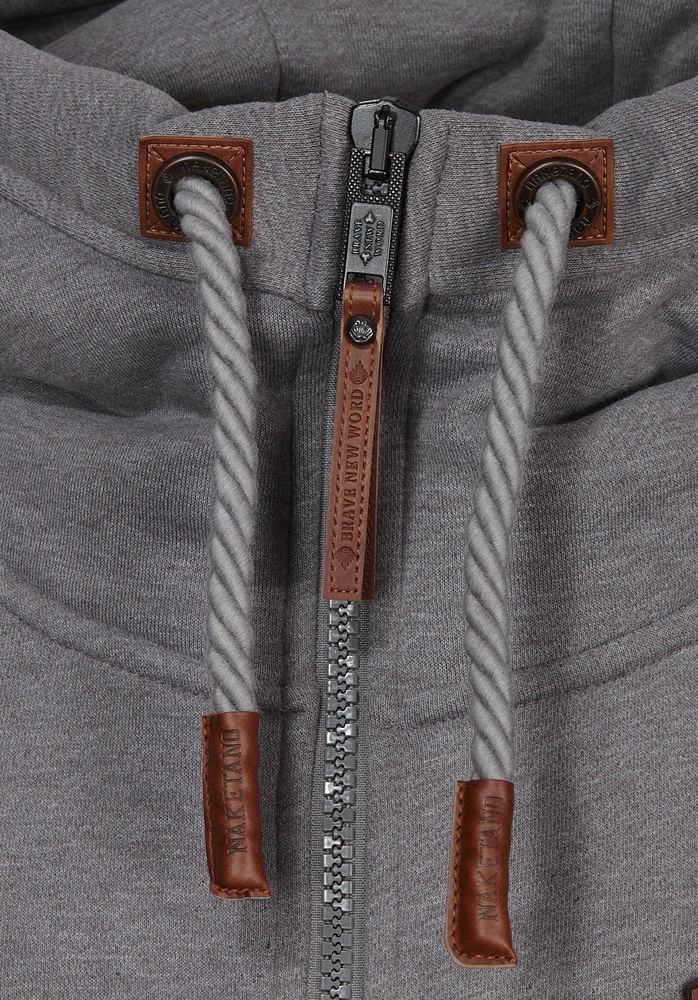 NaketanoHoodieSchwarzkopf1800-0310DarkGreyMelange-S