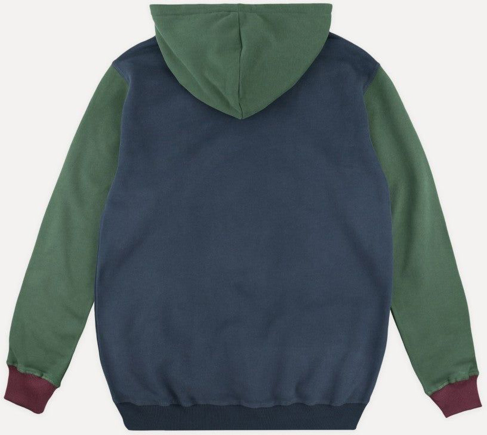 TrendsplantSweaterOrganicColorBlockHoodieTrendsplantBlueBlue-S