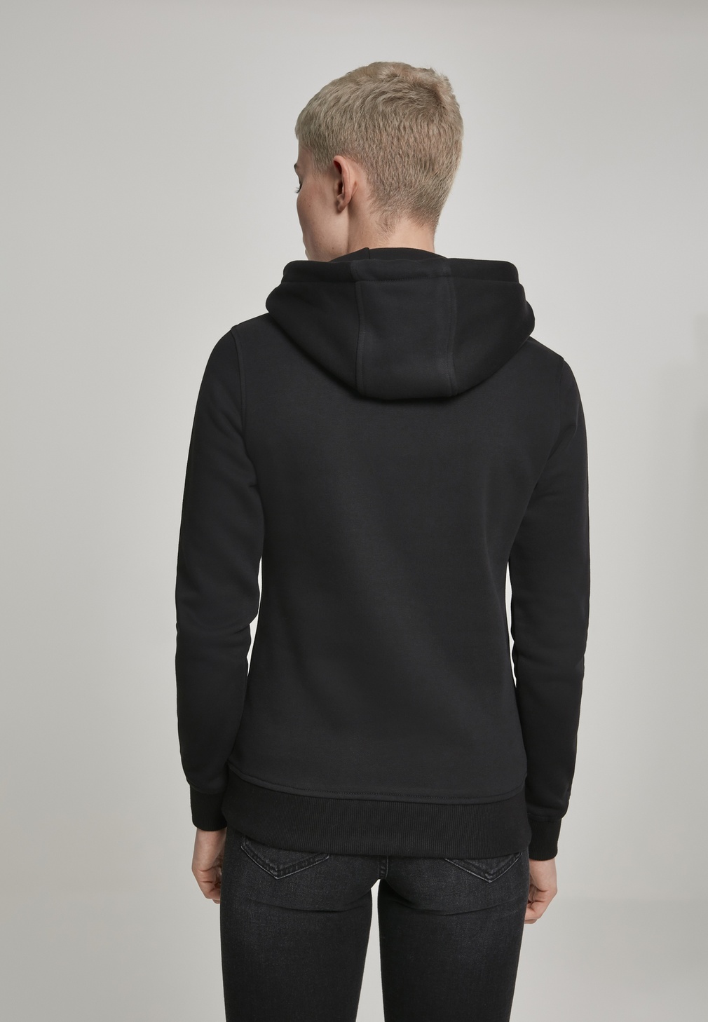 MerchcodeDamenHoodieLadiesRollingStonesTongueHoodyBlack