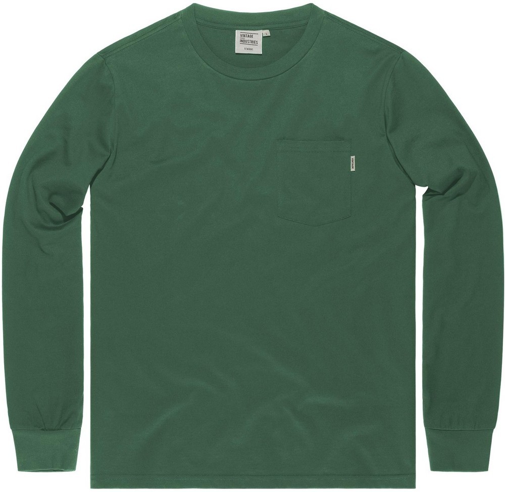 VintageIndustriesLongsleeveGrantPocketT-ShirtLongSleeveBrightGreen-S