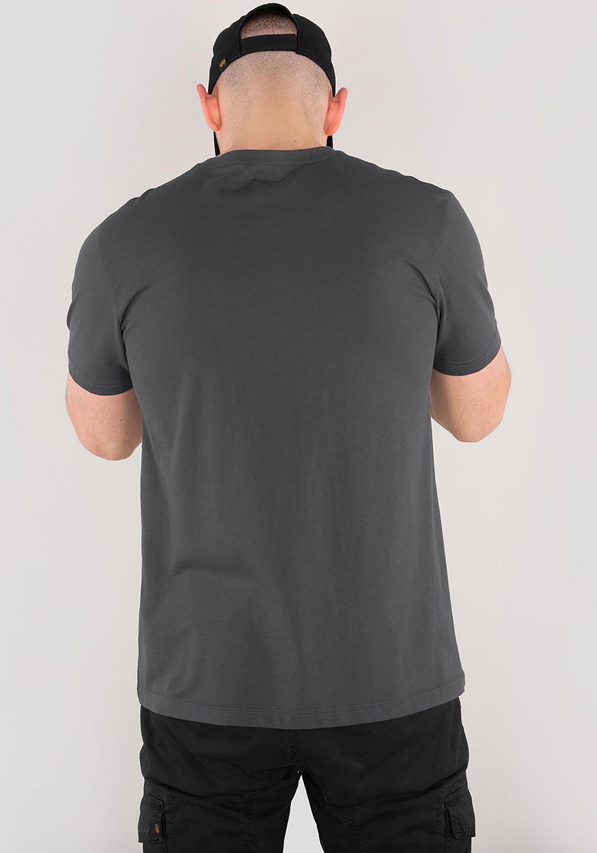 AlphaIndustriesBasicT-ShirtGreyblackBlack-XXL