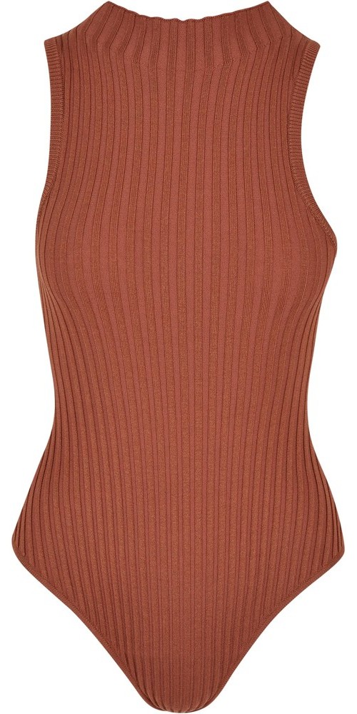 UrbanClassicsDamenLadiesRibKnitSleevlessBodyTerracotta-3XL