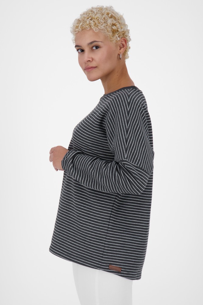AlifeKickinDamenDeniseAKZSweatMoonlessMelange-2XL
