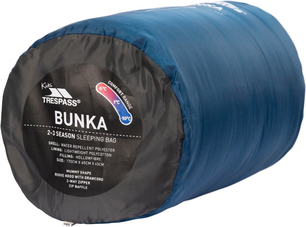 TrespassKinderTascheBunka-KidsSleepingBagRichTeal
