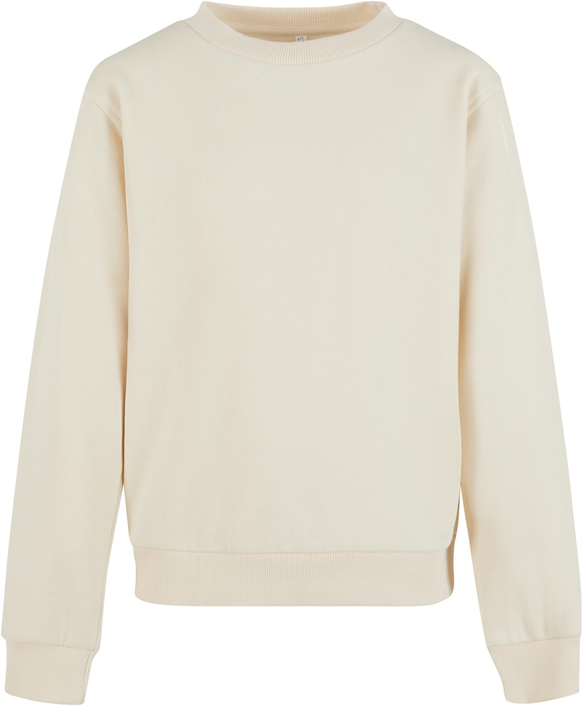 UrbanClassicsMdchenPulloverGirlsOversizedLightTerryCrewneckUCK6855Whitesand-110116