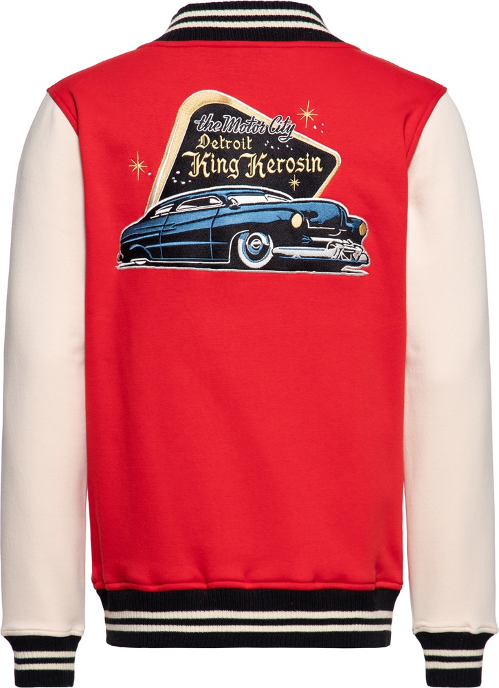 KingKerosinCollegeSweatJackeDetroitGreaserKKU44050Red-S