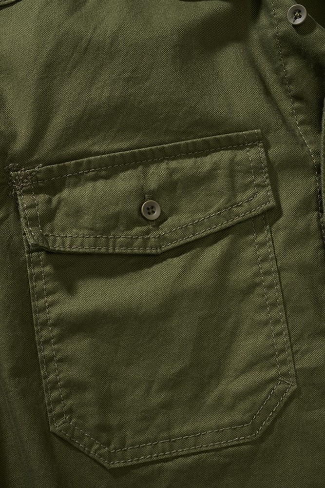 BranditHerrenHemdFlannelShirtLongSleeveOlive-S