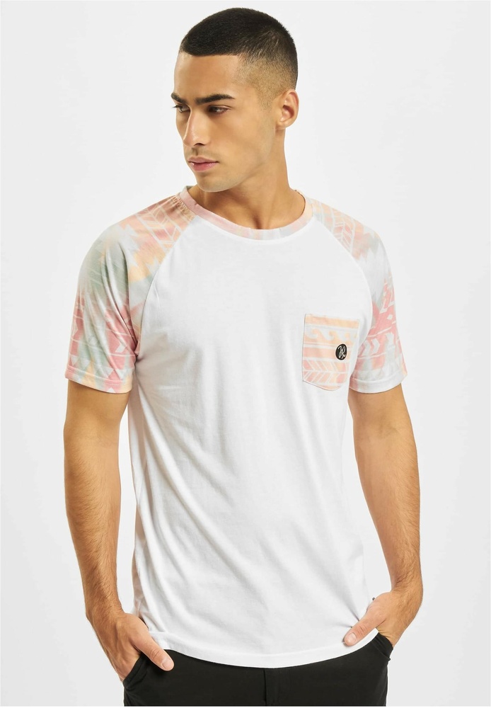 JustRhysePocosolRaglanT-ShirtJRTS664WHTPNK