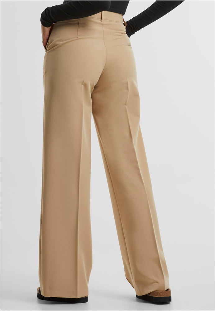 UrbanClassicsDamenStoffhoseLadiesWidePleatedPantsTB6843Unionbeige-26