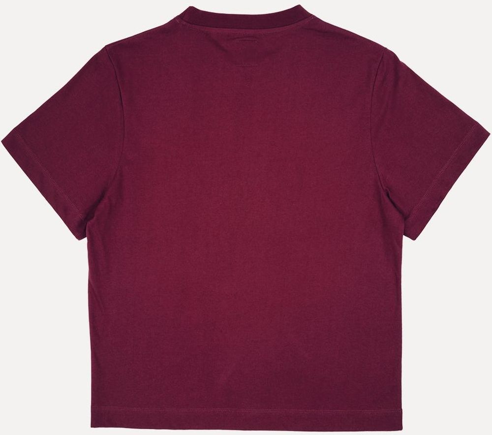 TrendsplantDamenT-ShirtWomensOrganicEssentialT-ShirtBurgundyRed-XS