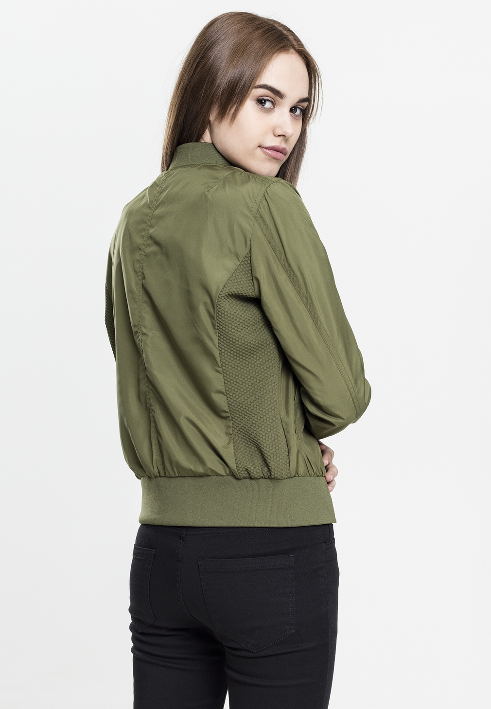 UrbanClassicsDamenBomberJackeLadiesLightBomberJacketOlive-L