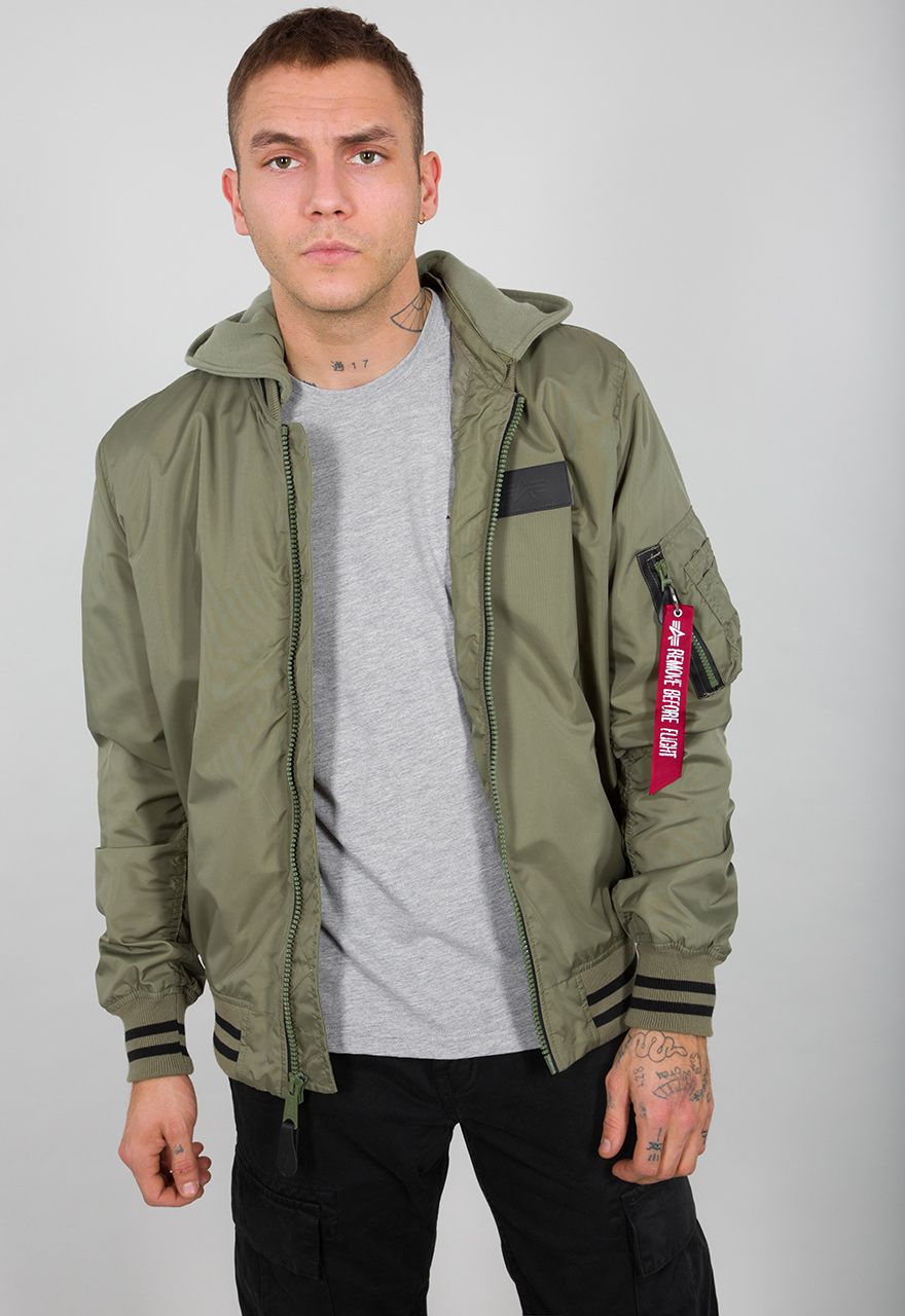 AlphaIndustriesMA-1TTHoodDefenseJackeOlive-XXL