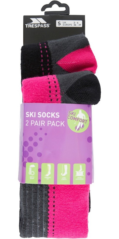 TrespassDamenSockenJanusIi-FemaleSkiSock2PairPackCassisBlack-36