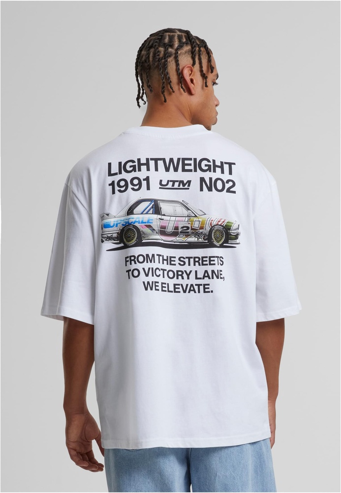 MTUpscaleT-ShirtMotorsportHeavyOversizeSleeveTeeMT3191White-3XL