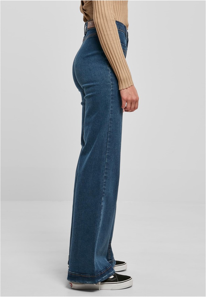 UrbanClassicsDamenJeansLadiesVintageFlaredDenimPants