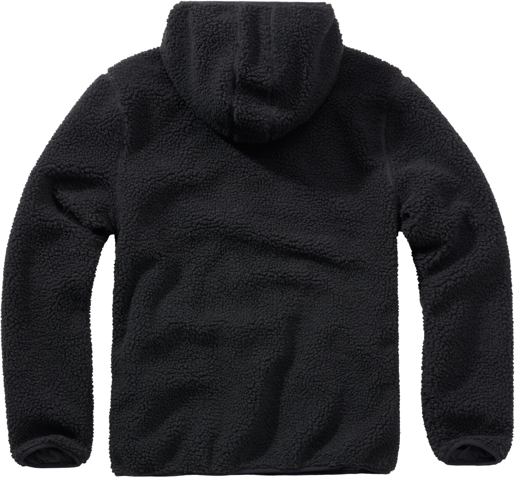 BranditHoodySweatshirtTeddyfleeceWorkerPulloverinBlack-S