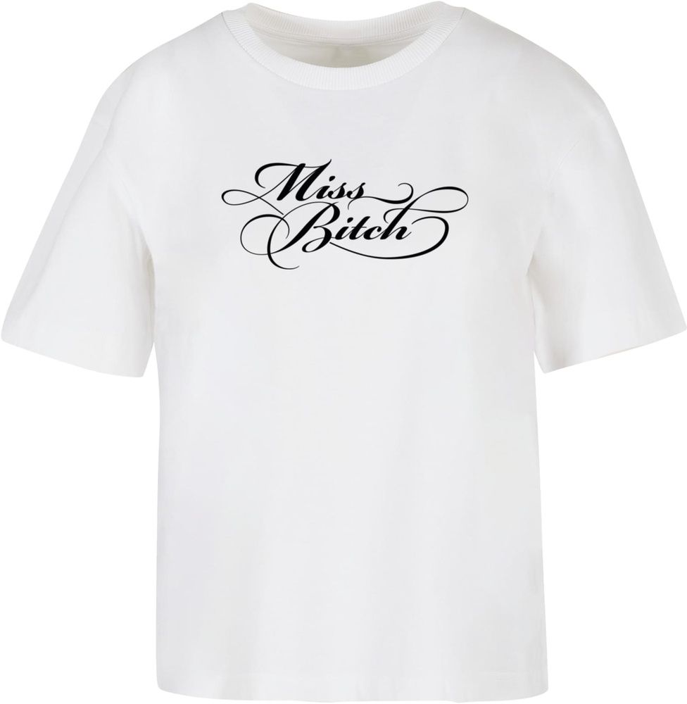 MissTeeDamenT-ShirtMissBitchTeeMST167White-3XL