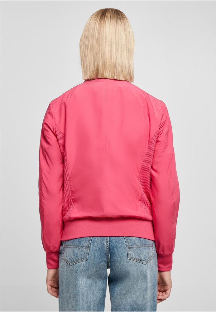 UrbanClassicsDamenLadiesLightBomberJacketHibiskusPink-3XL