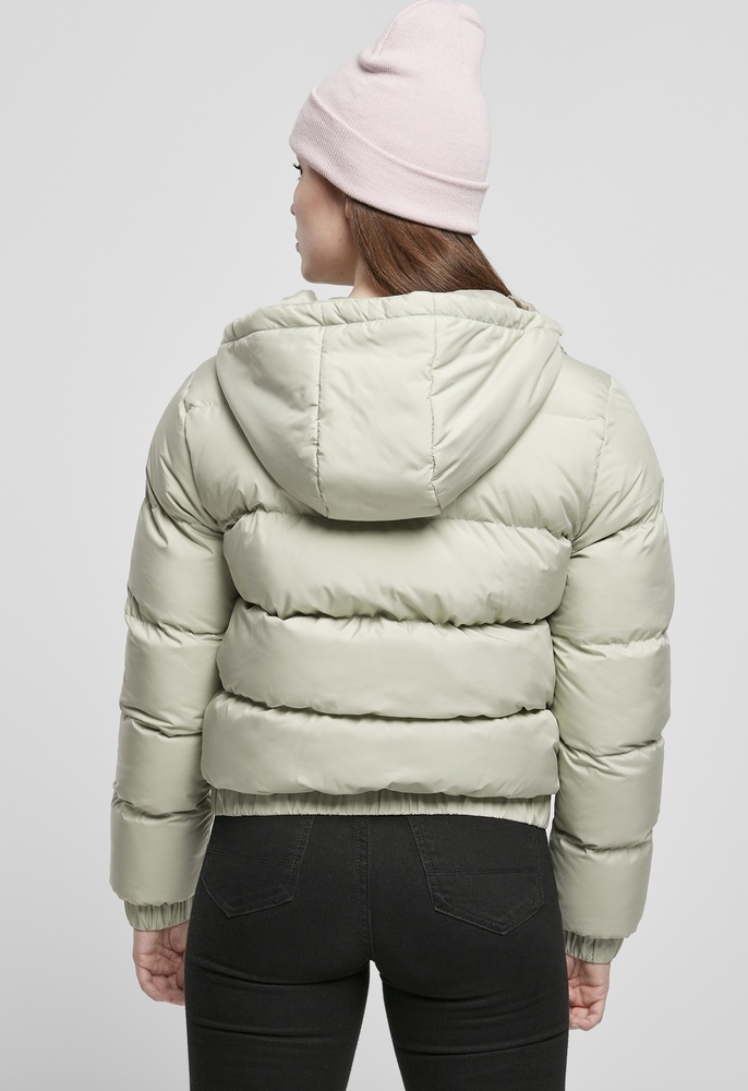 UrbanClassicsDamenJackeLadiesHoodedPufferJacketSoftsalvia-3XL