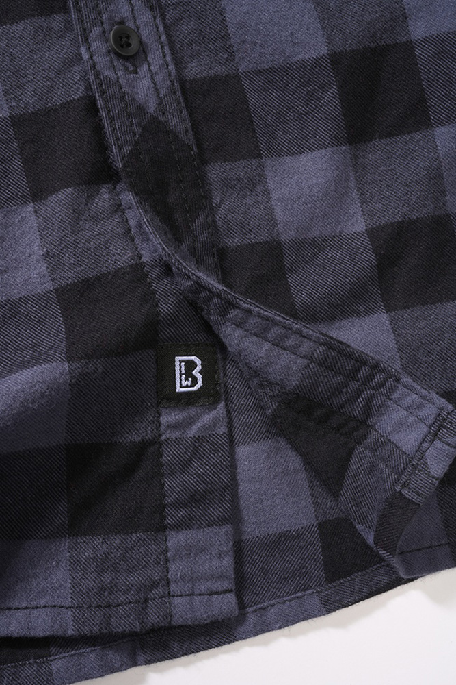 BranditKinderHemdCheckshirtKidsBlackGrey