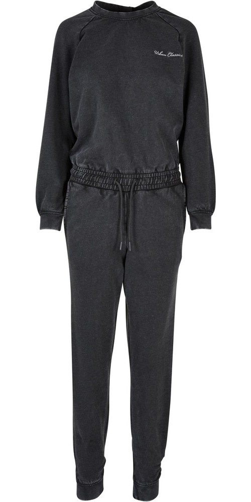 UrbanClassicsDamenLadiesSmallEmbroideryLongSleeveTerryJumpsuit