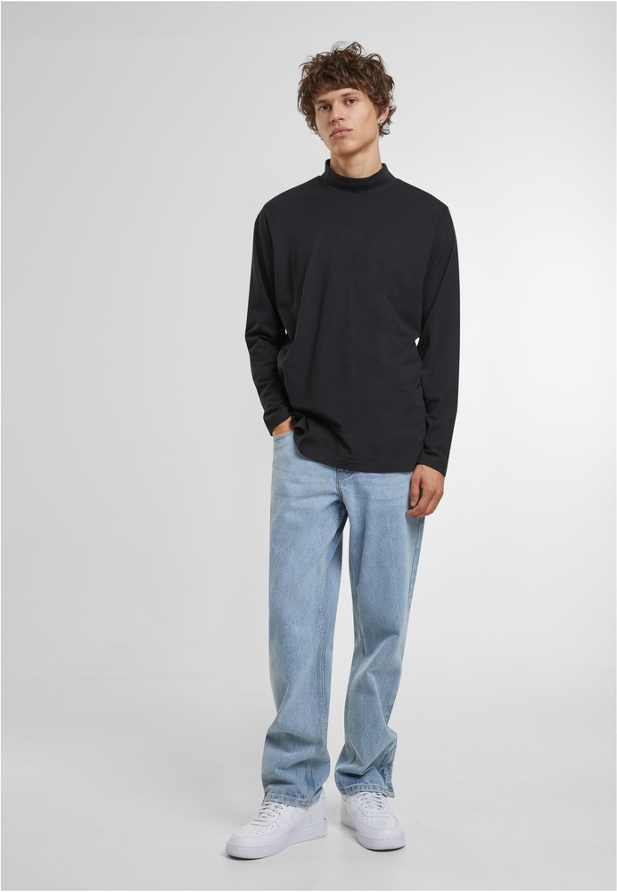 UrbanClassicsMockNeckLongsleeveTB6775Black-3XL