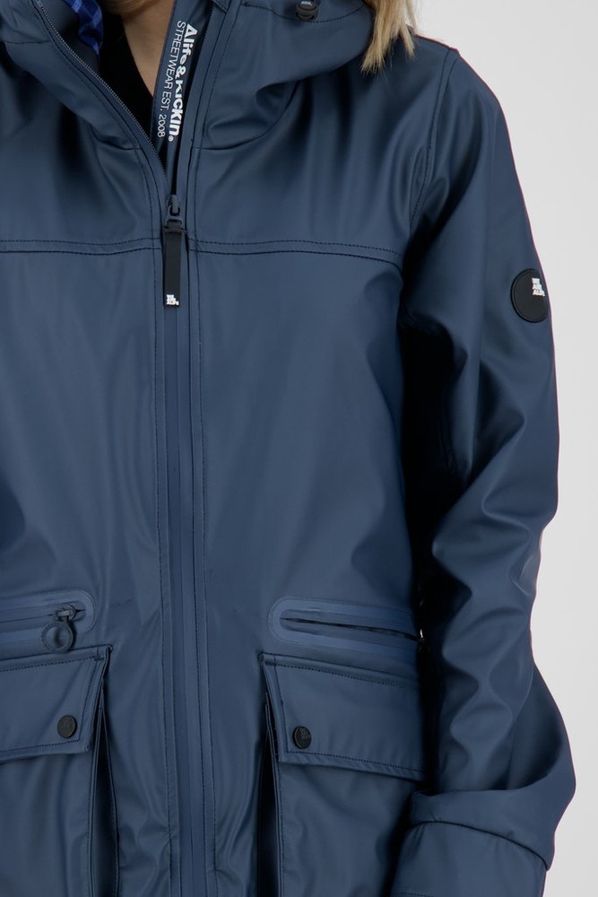 AlifeKickinDamenRegenjackeAudreyAKRaincoatCobalt-XS