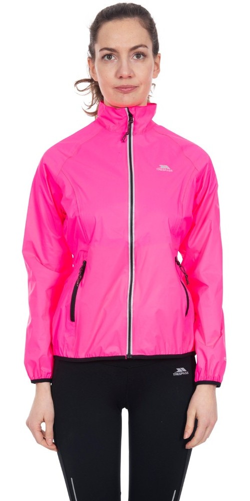 TrespassDamenRegenjackeBeaming-FemaleActivePackawayJacketHiVisibilityPink