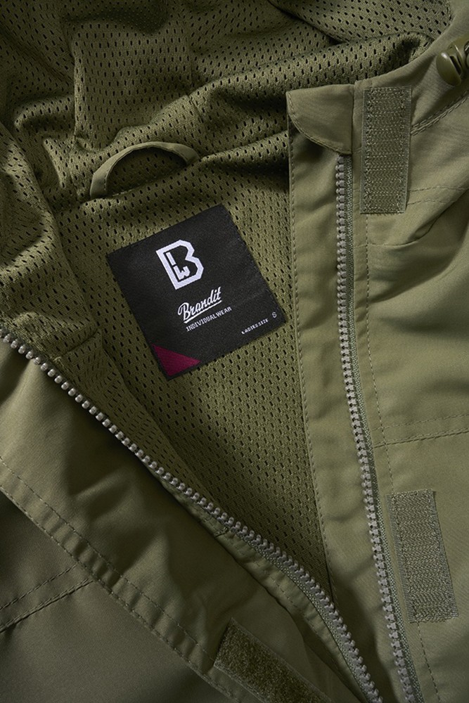 BranditWomenJackeLadiesSummerWindbrfrontzipOlive