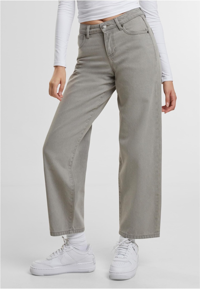 UrbanClassicsDamenLadiesMidWaist90sJeansTB7127LighterDirtyWashed-26