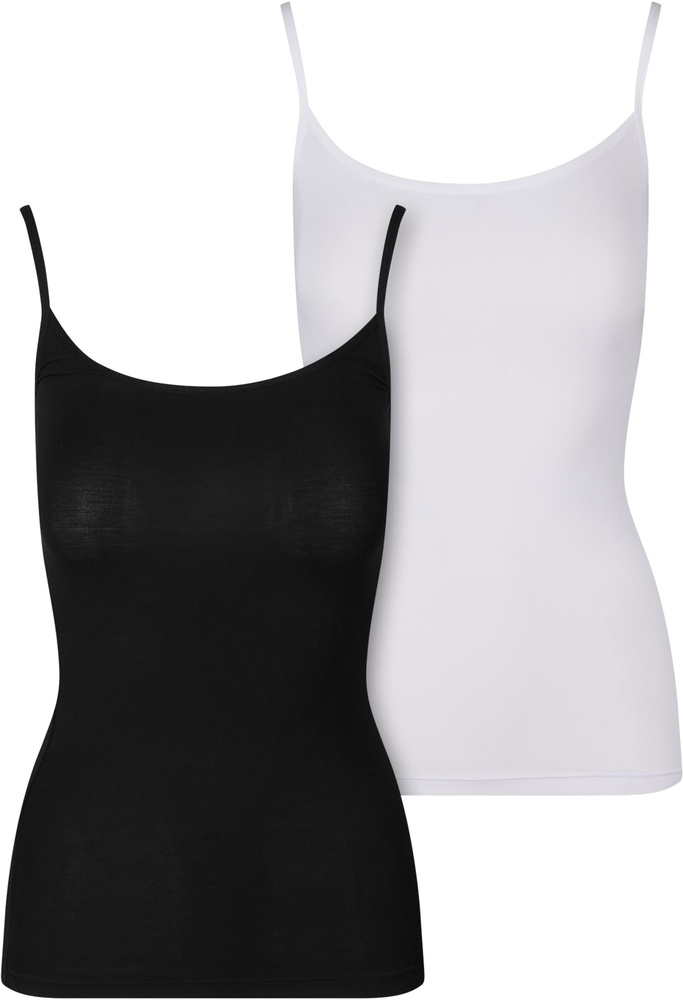 UrbanClassicsDamenLadiesNaturalFibreTankTop2-PackTB7675A