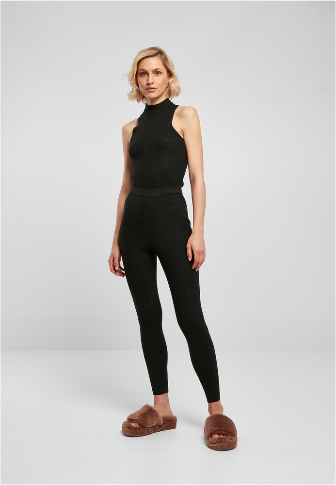UrbanClassicsDamenLadiesRibKnitLeggingsBlack