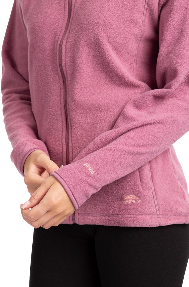 TrespassDamenFleecejackeFleecepulloverNonstop-FemaleFleeceAt100Mauve-L