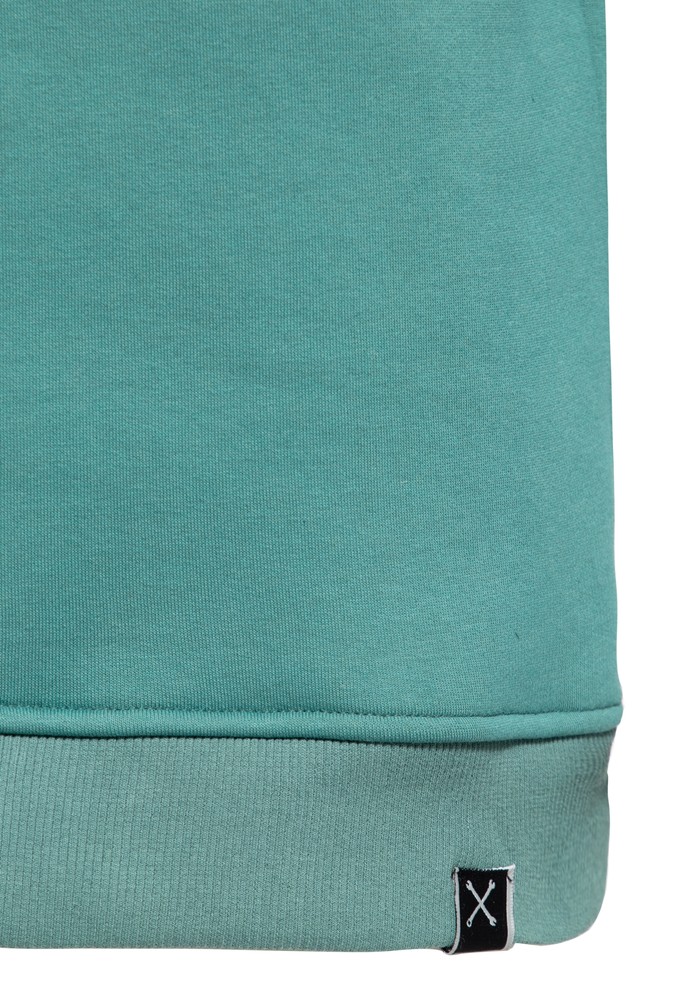 KingKerosinSweatshirtSkullPalmaPulloverBlau