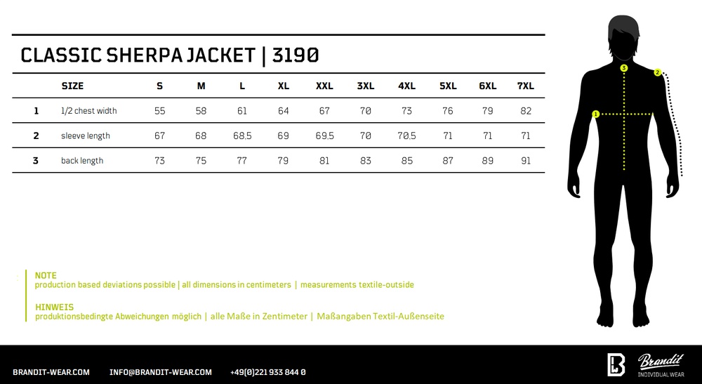 BranditFleecejackeClassicSherpaJacket3190