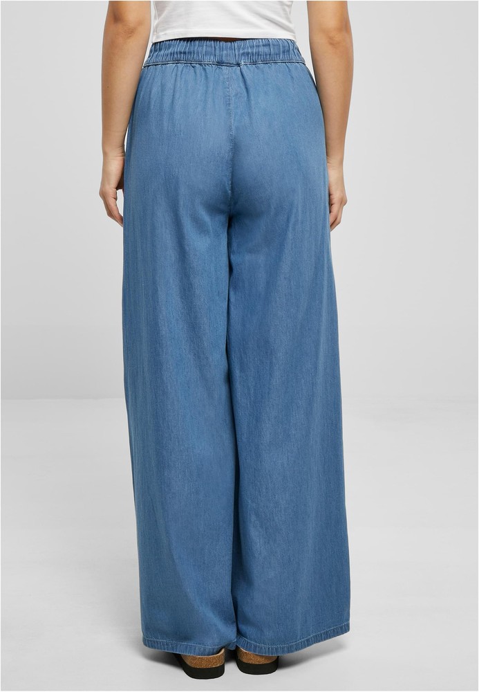 UrbanClassicsDamenJeansLadiesLightDenimWideLegPants