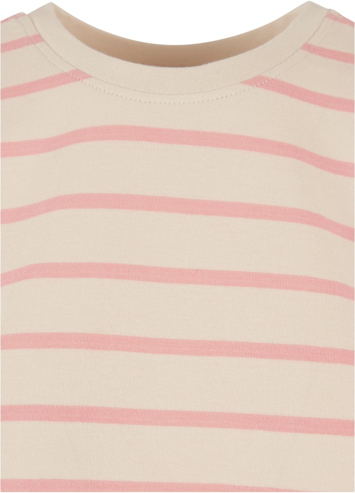UrbanClassicsDamenT-ShirtLadiesStripedBoxyTeeTB6059LemonadepinkWhitesand-3XL