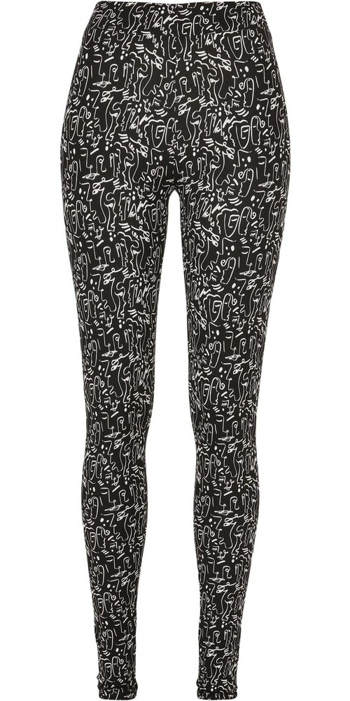 UrbanClassicsDamenLadiesSoftAopLeggingsBlackline-3XL