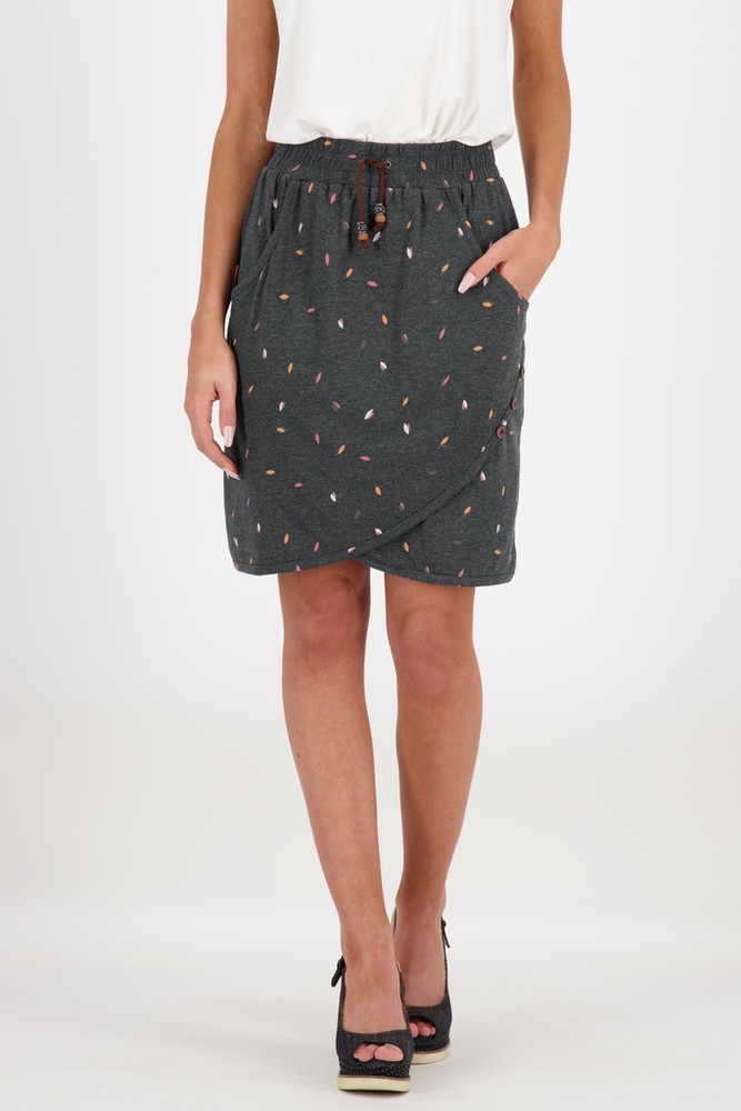 AlifeKickinDamenJerseyrockLucyAKSkirtMoonless