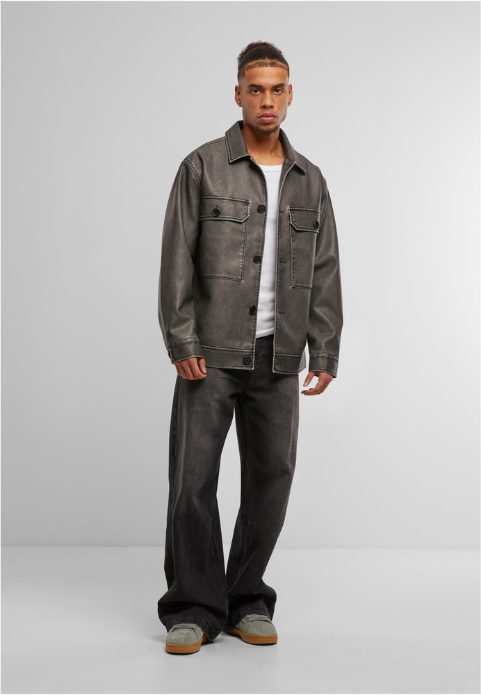 UrbanClassicsLederjackeSyntheticVintageLeatherShirtJacketTB7330