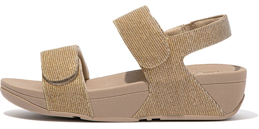 FitFlopDamenSandalenLuluAdjustableShimmerluxBack-StrapSandalsGA2LatteBeige-36