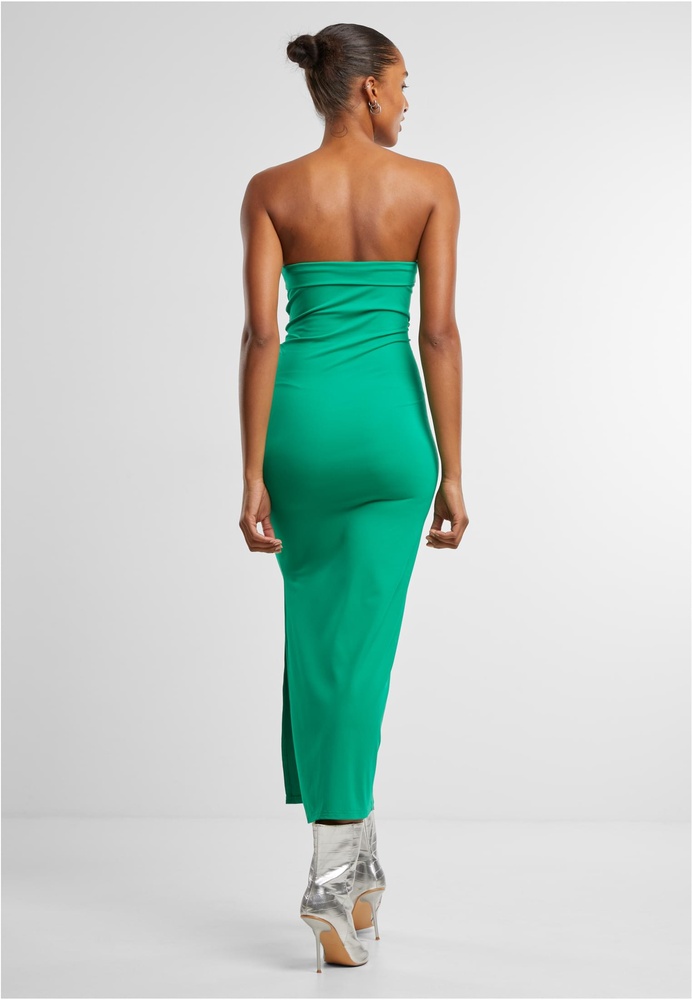 UrbanClassicsDamenKleidLadiesBandeauMidiDressTB7468Froggreen-3XL