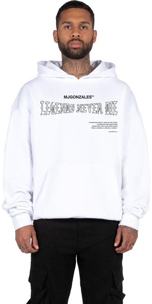 MJGonzalesSweatshirtLegendsHeavyHoodyOversizedEssentialsV4White
