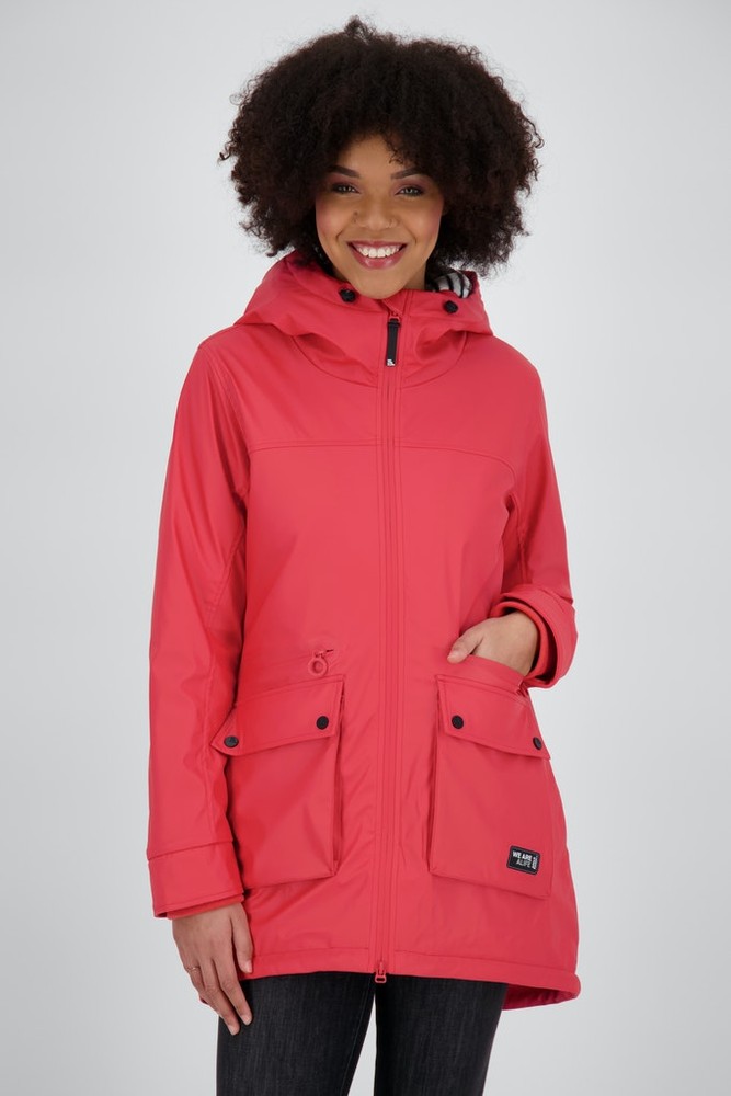 AlifeKickinDamenRegenmantelAudreyAKRaincoatFuchsia