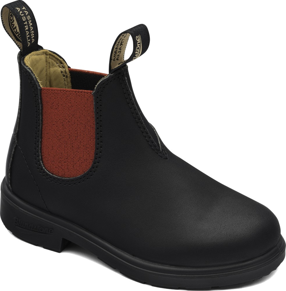 BlundstoneKinderStiefelBoots581LeatherElasticKidsBlackRed