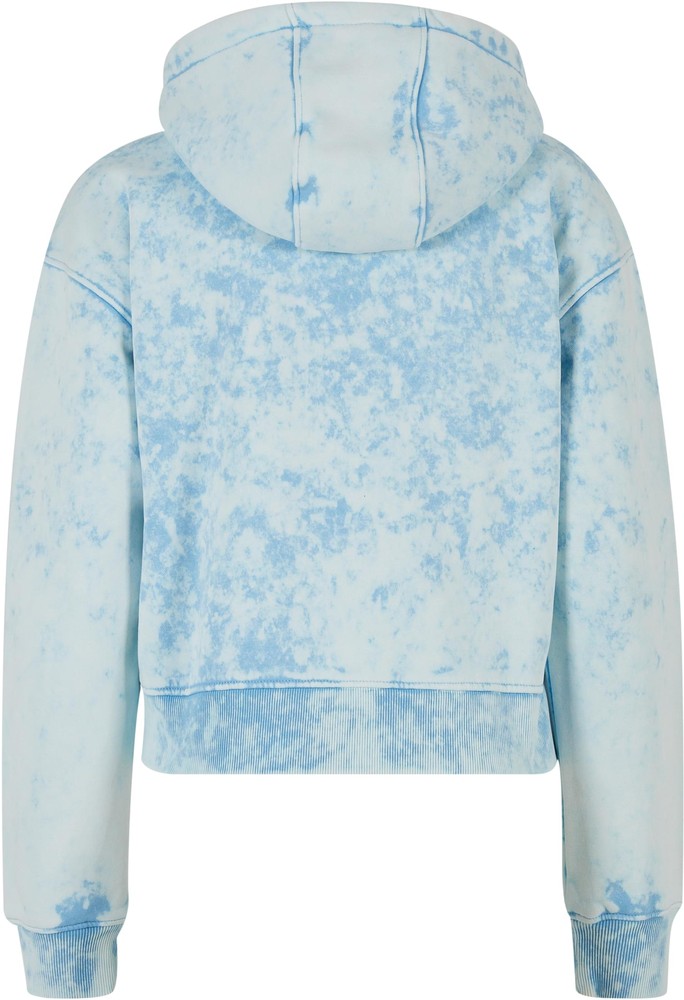 UrbanClassicsDamenLadiesShortOversizedTowelWashedZipHoodyBalticblue-3XL