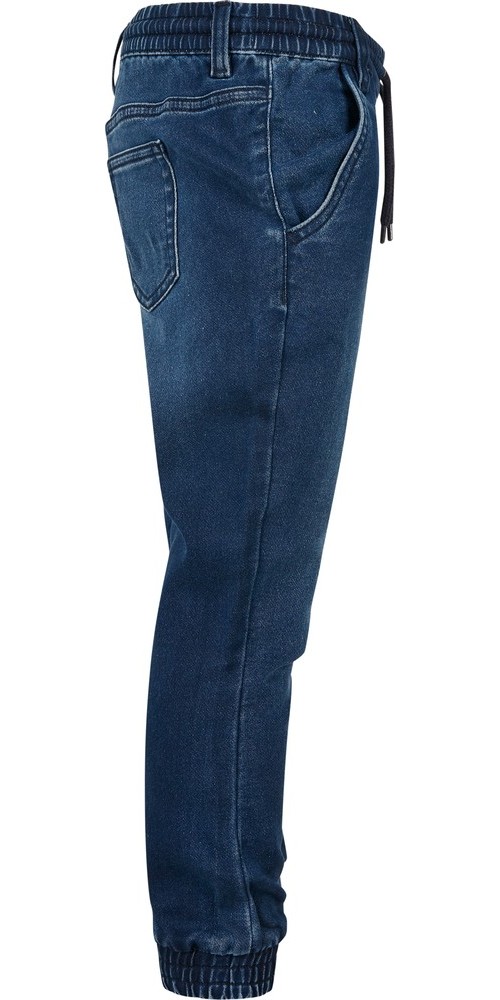 UrbanClassicsJungenHoseBoysKnittedDenimJogpantsBlueWashed