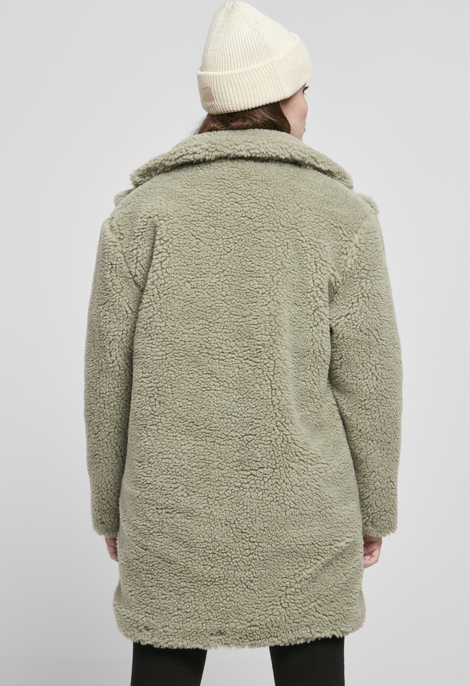 UrbanClassicsDamenJackeLadiesOversizedSherpaCoatSoftsalvia-3XL