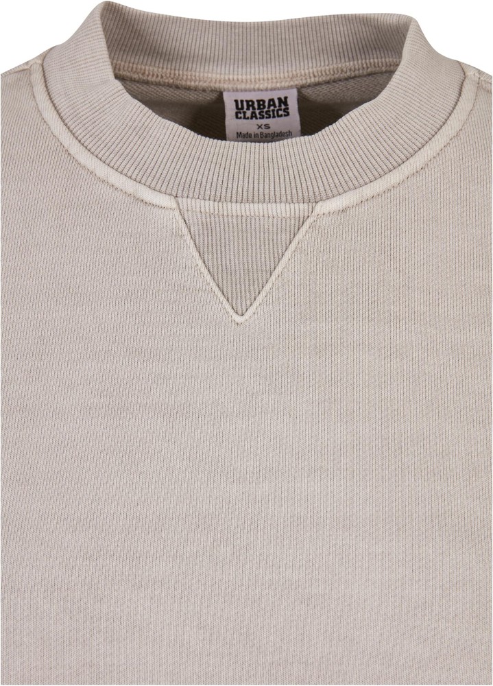 UrbanClassicsDamenSweatshirtLadiesHeavyTerryGarmentDyeCrewneckWarmgrey-3XL