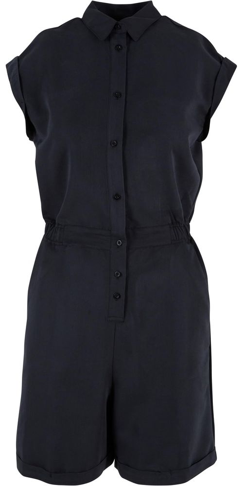 UrbanClassicsDamenLadiesViscoseTwillJumpsuitTB6199Black-3XL